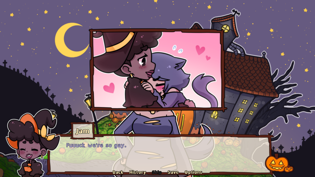 First kiss at a spookie soiree - Sandbox Adventure